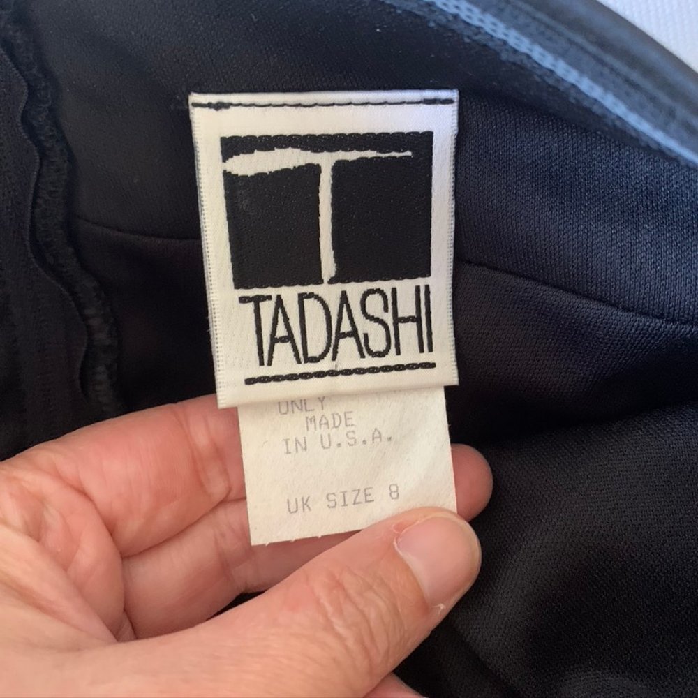 Tiered Black Strapless Cocktail Dress, 8 - Picture 6 of 7